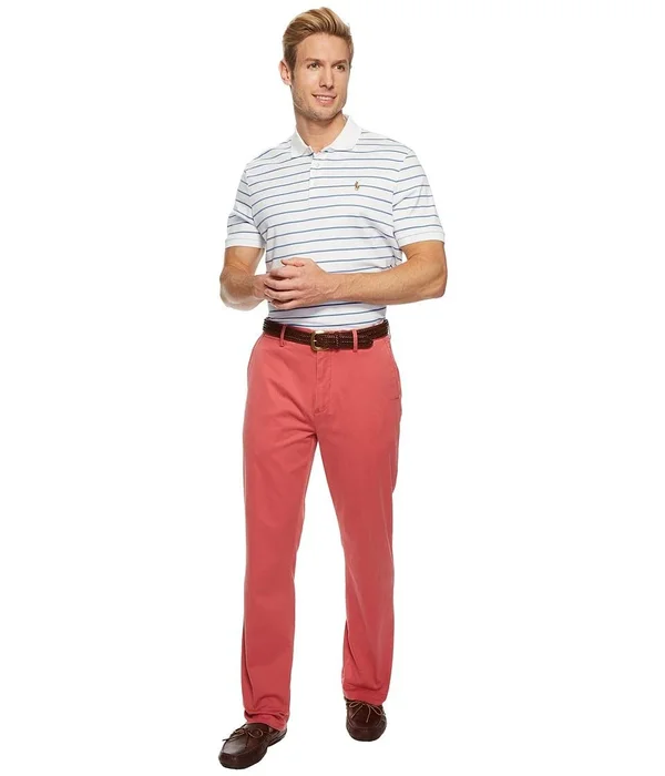 Ralph Lauren Mens Stretch Casual Chino Pants - Red, 42W x 30L