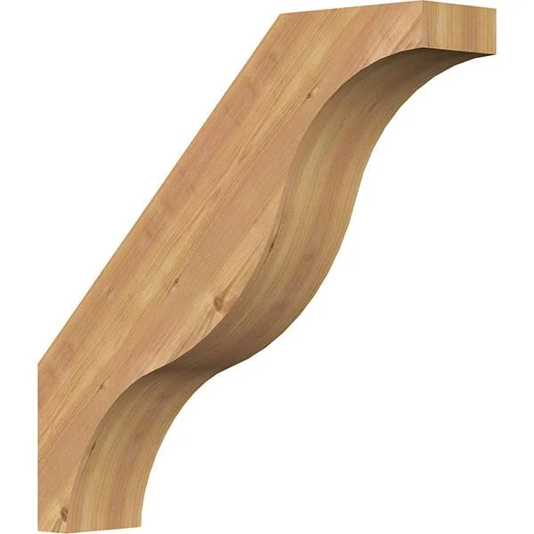 5 1/2x22W x 26x22D x 26x22H Funston Smooth Brace - Western Red Cedar