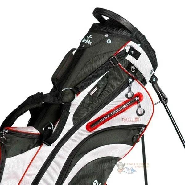Tour Edge HL3 Golf Stand Bag Black-Silver-Red