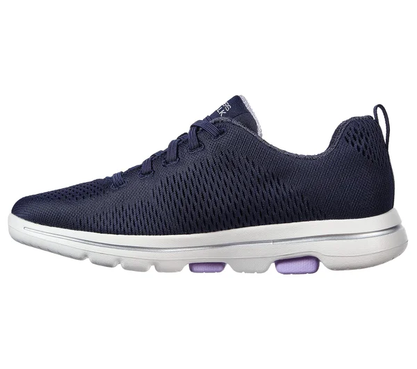 Skechers GOwalk 5 - Lake Views Navy/Lavender - Size 6.5