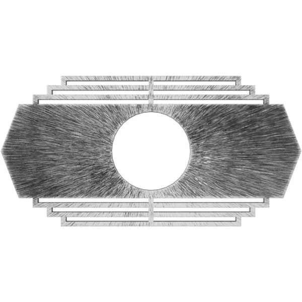 Ekena Millwork CMPP32X16CSASV 32x22W x 16x22H x 8 3/8x22ID x 1x22P Chrysler Architectural Grade PVC Pierced Ceiling Medallion, A