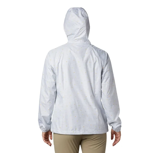 Columbia Women's Side Hill Printed Windbreaker - Cirrus Grey Between The Lines Print, Small