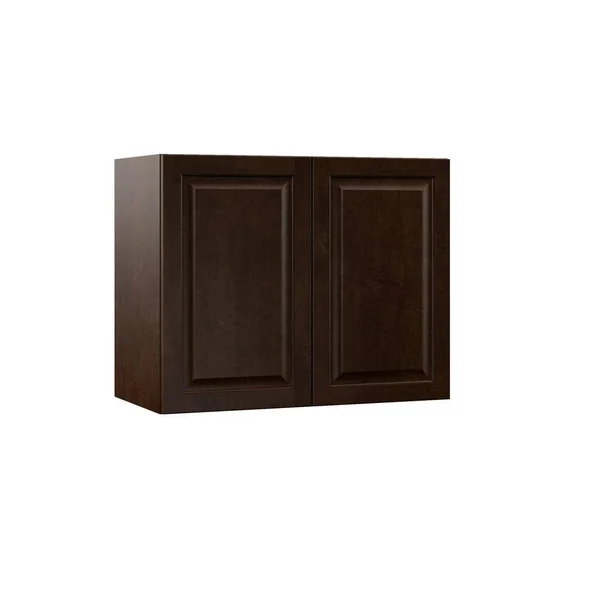 Hampton Bay Designer Series Gretna Assembled 30x24x15 in. Wall Kitchen Cabinet in Espresso, Brown