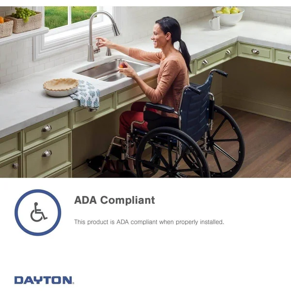 Elkay GE125214 Dayton 25x22 Stainless Steel Kitchen Sink, Single Bowl, Satin