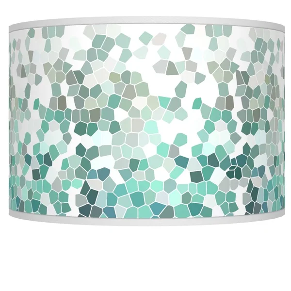 Aqua Mosaic Giclee Shade 12x12x8.5 (Spider)