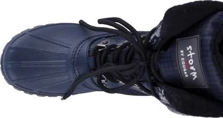Cougar Women's Creek Snow Boot - Size: 8, Navy Houndstooth Nylon