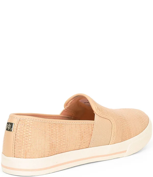Lauren Ralph Lauren Tan Jinny Slip on Sneakers