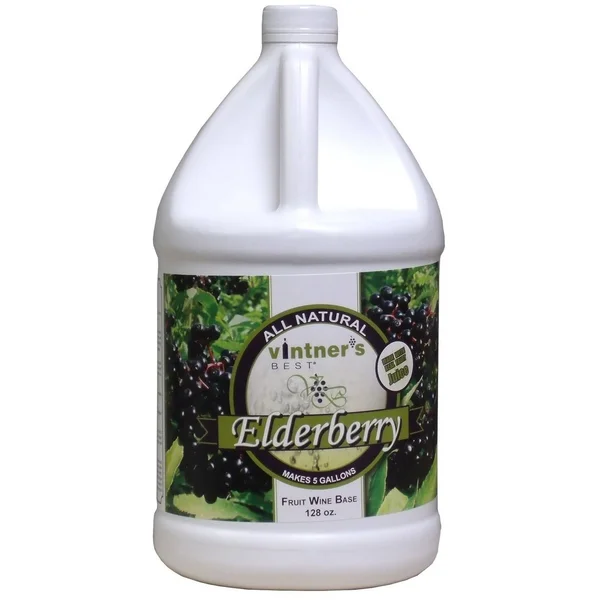 Home Brew Ohio Vintners Best Elderberry Fruit Wine Base 128 oz. Jug