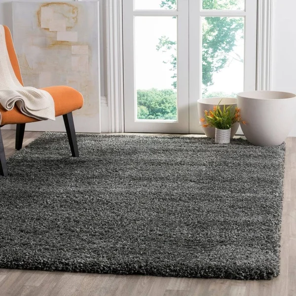 Santa Monica Shag Rug Ivory 9&x12& Safavieh