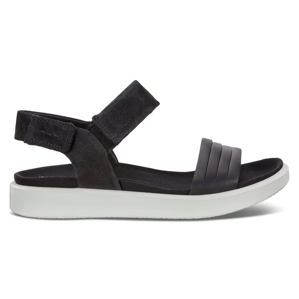Ecco Women's Flowt Strap Sandal - Black/Black