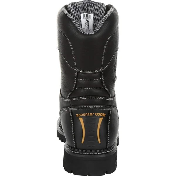 Georgia Boot Amp LT Logger Low Heel Waterproof Work Boot Size 7(w) - Black