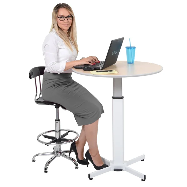 Pneumatic Adjustable Round Pedestal Table