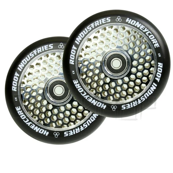 Root Industries - 120mm Honeycore Wheels - Black - Gold