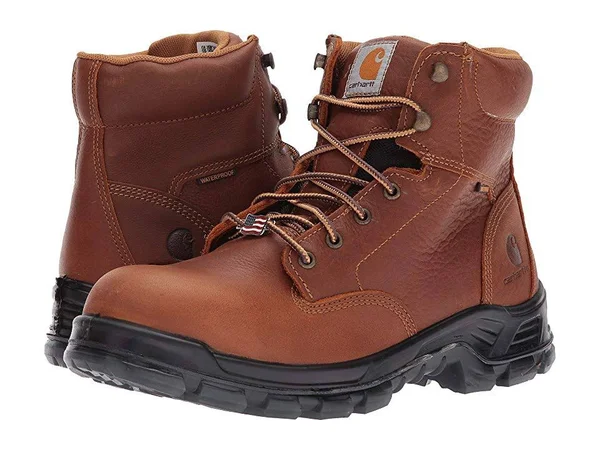 Carhartt 6x22 Work Boot Composite Toe Waterproof, Men's Brown