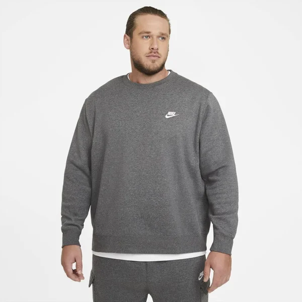 Nike Sportswear Club Crew Sweatshirt - Charcoal Heather - Medium