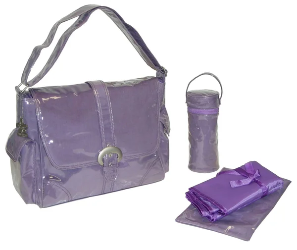 Kalencom Laminated Buckle Bag - Purple Corduroy