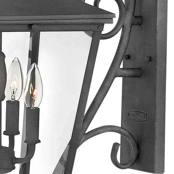 Hinkley Lighting 1436DZ-LL Trellis Outdoor Wall Light - Aged Zinc