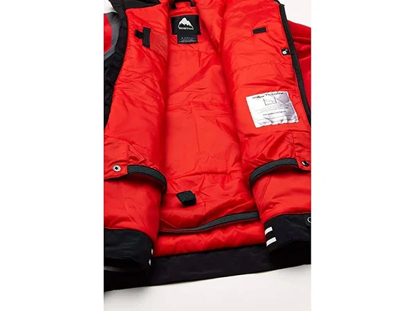 Burton Boys& Game Day Jacket, True Black, Flame Scarlet, S