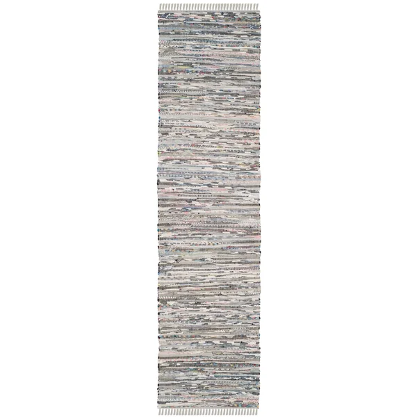 Safavieh Rag Rug RAR121A 2&3x22 x 9&0x22 Runner Grey Area Rug