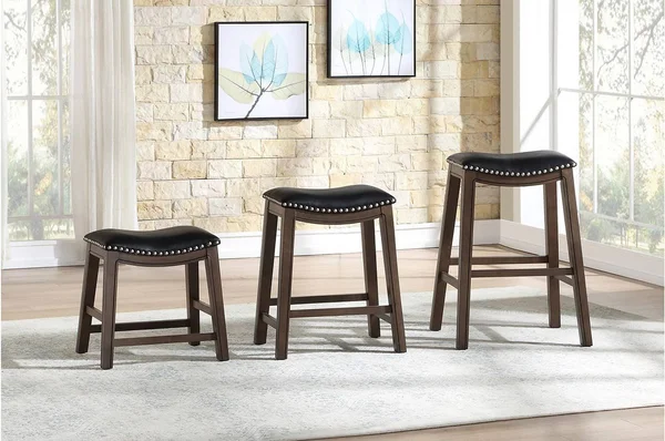 Homelegance 24x22 Height Saddle Stool - Black