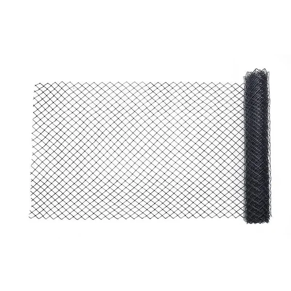High Density Polyethylene (HDPE) Diamond Link Safety Fence, 50 ft. Length x 4 ft. Width, Black