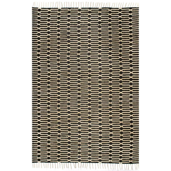 nuLOOM Lavena Printed Winged Trellis Area Rug - Black, 4x6 ft