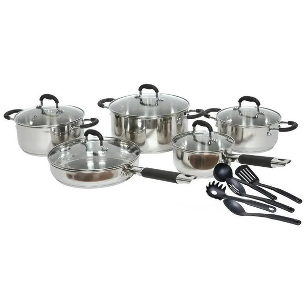 Gourmet Chef 15 Piece Stainless Steel Cookware Set