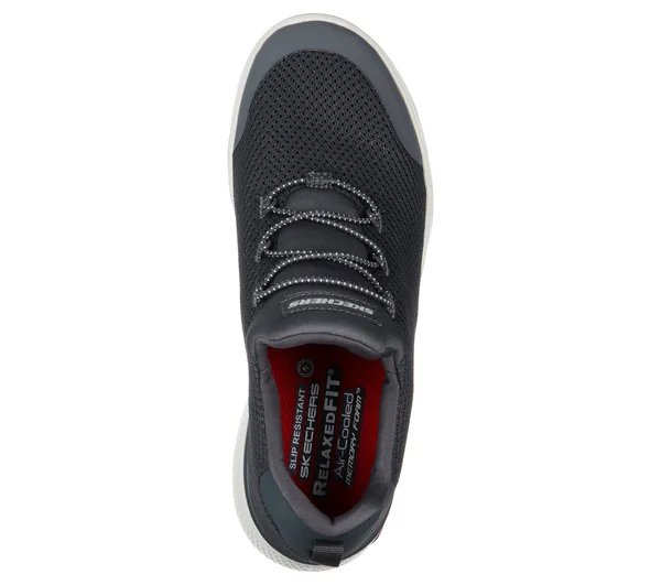 Skechers Women's Work Relaxed Fit: Marsing - Waiola SR Slip-On Shoes - Charcoal, 7.5