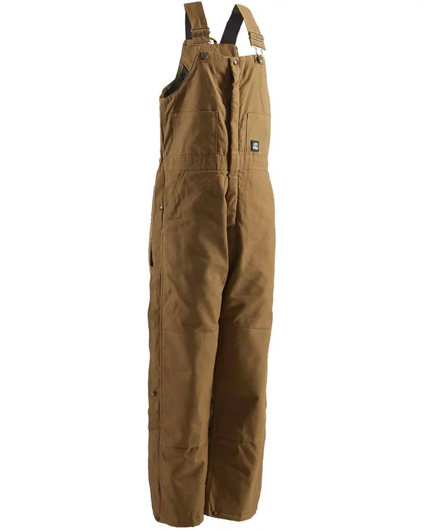 Men's Berne Apparel Deluxe Insulated Overalls Brown Duck