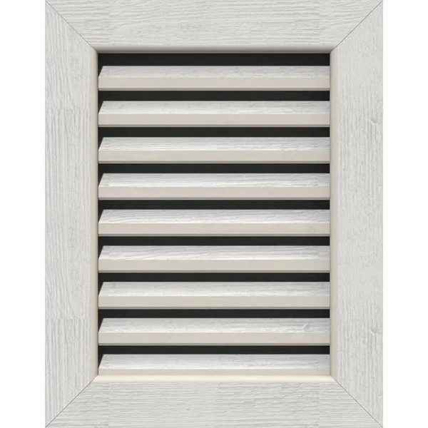 Ekena Millwork GVWVE32X1801RFPWR 32x22W x 18x22H Vertical Gable Vent (37x22W x 23x22H Frame Size): Primed - Functional, Rough Saw