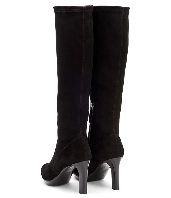 Aquatalia Women's Rhumba Knee-High Suede Boots - Black - Size 10.5