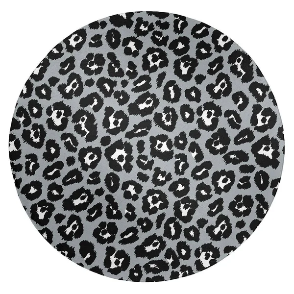 Oakland Football Leopard Print Area Rug - Silver/White/Black - 8' x 10'