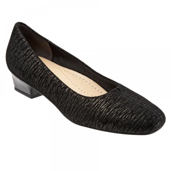 Trotters Women's Doris, Size: 6.5, Navy Micro Suede