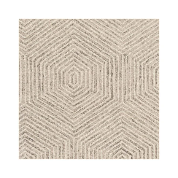 Kas Gramercy 1607 Ivory Honeycomb 9& x 12& Area Rug