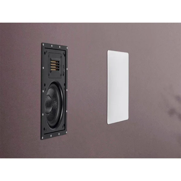Monoprice Amber In-Wall Speakers 6.5in 2-Way Carbon Fiber with Ribbon Tweeter (Pair)