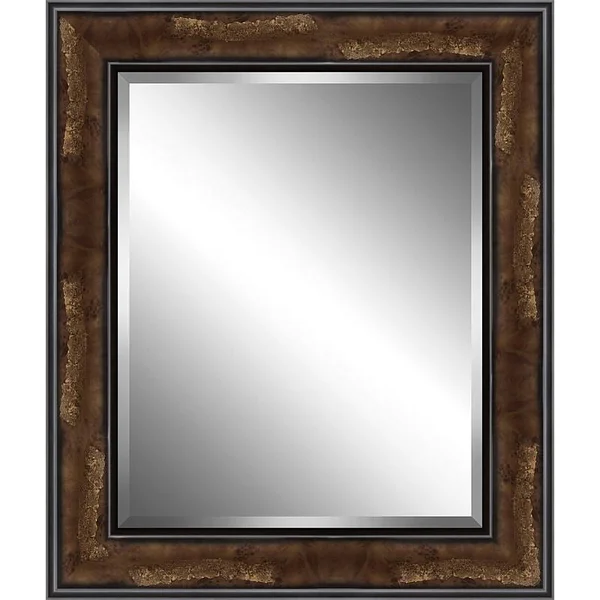 Ashton Wall D Cor Llc Plate Accent Mirror, Brown