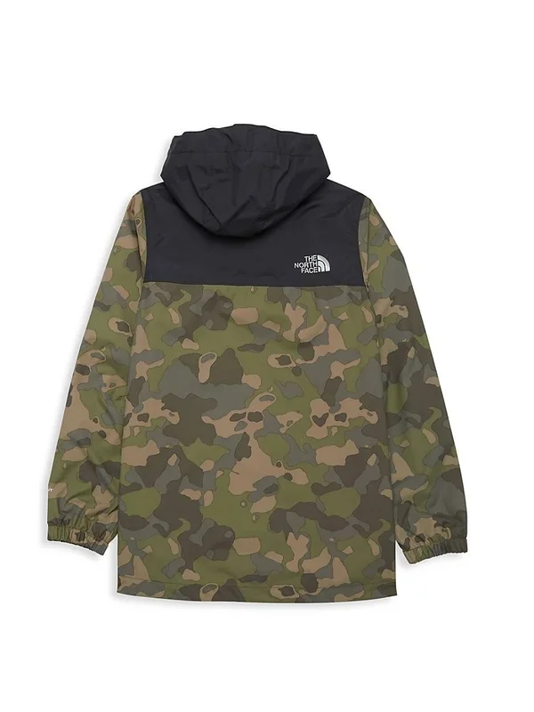 The North Face Resolve Reflective Jacket Burnt Olive Green Ponderosa Print, S