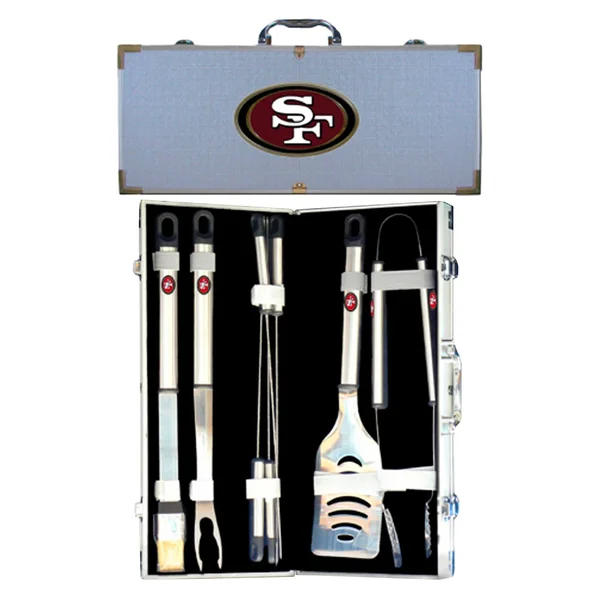 San Francisco 49ers 8 PC BBQ Set w/Case