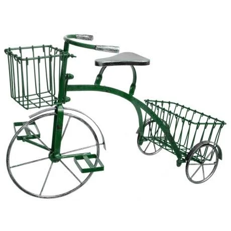 Zaer Tricycle Plant Stand - Large - Green