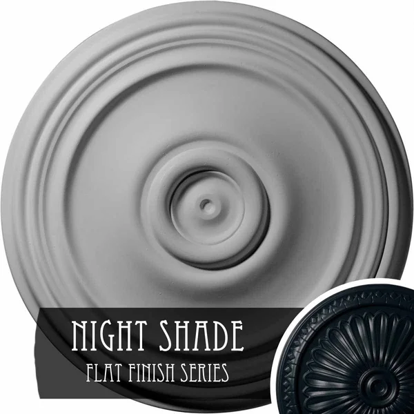 21 inchod x 1 1/4 inchp Reece Ceiling Medallion (Fits Canopies Up to 6 3/4 inch) - Hand-Painted Night Shade