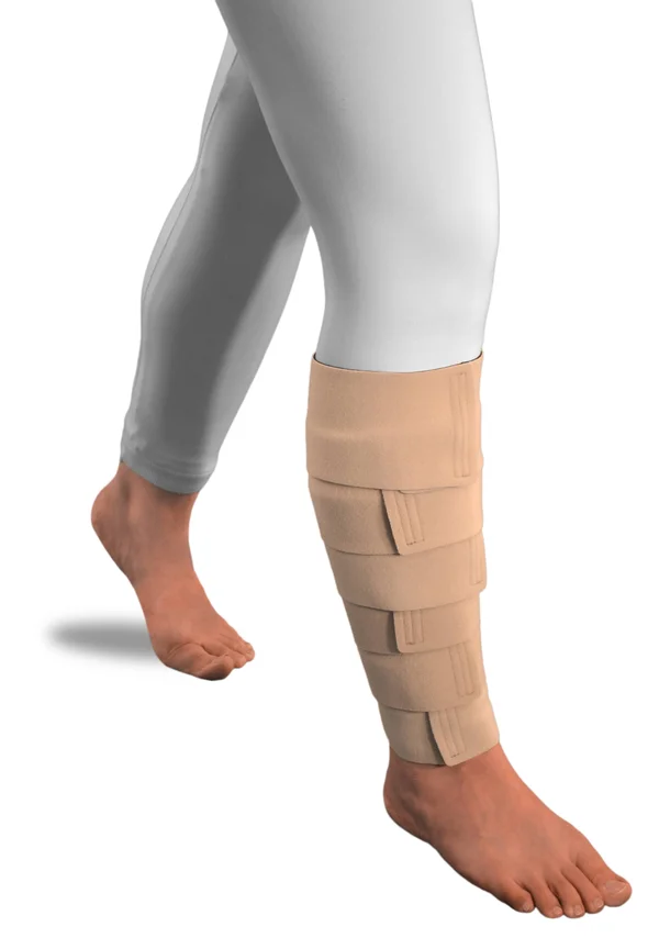 Solaris Ready Wrap Compression Calf Wrap, ReadyWrap Beige Xlarge Tall