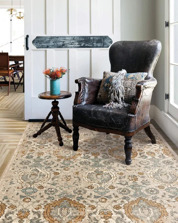Karastan 5&3x22 x 7&10x22 Camel Touchstone Boyne Area Rug