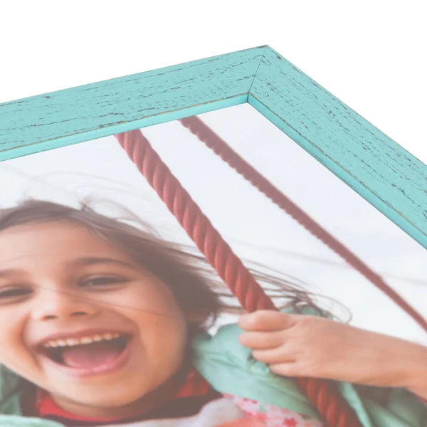13x27 inch Eggshell Blue Wood Picture Frame for A 13x27 Photo 2WOM-SM-ECO150-EBU-13x27. by ArtToFrames