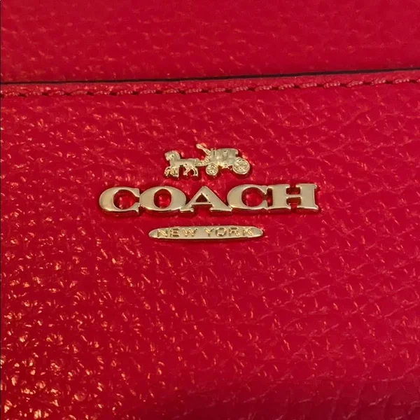 Coach Women's Accordion Zip Wallet with Wristlet Strap - Im/Carnation