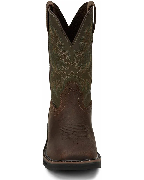 Justin Men's Driller Western Work Boots - Steel Toe