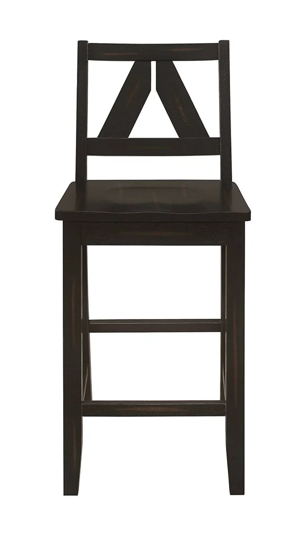 Bairn Barn Grey/Black Sand Through Counter Height Table by Coaster