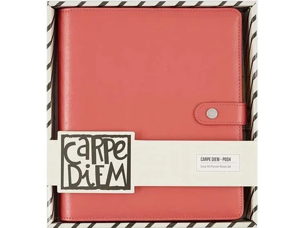 Simple Stories Coral Posh Carpe Diem A5 Planner Boxed Set