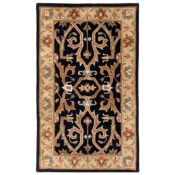 Safavieh Heritage HG644A Area Rug - Charcoal/Beige - Size: 5& x 8&