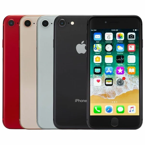 Apple iPhone 8, 64GB, Red - Fully Unlocked (Renewed)