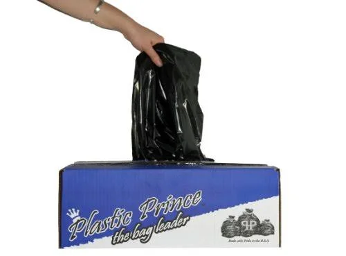 Black Garbage (Trash) Bags for Heavy Industrial Use, 55 Gallon XXXHeavy, Black 100/Case